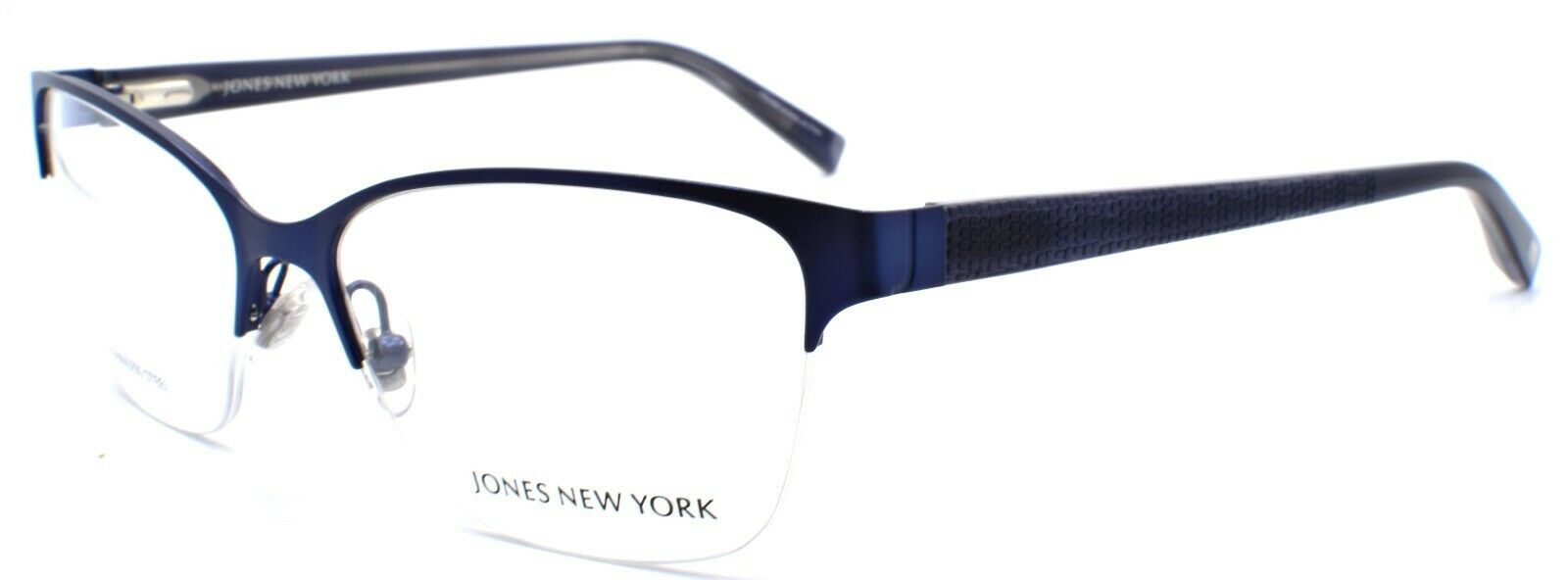 1-Jones New York JNY J483 Women's Eyeglasses Frames Half-rim 53-15-135 Blue-751286299168-IKSpecs