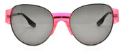 2-McQ Alexander McQueen MQ0001S 0035 Women's Sunglasses Shiny Gunmetal / Grey-889652001098-IKSpecs