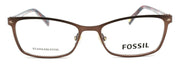 2-Fossil FOS 7038 4IN Women's Eyeglasses Frames 50-16-140 Matte Brown + CASE-716736080918-IKSpecs