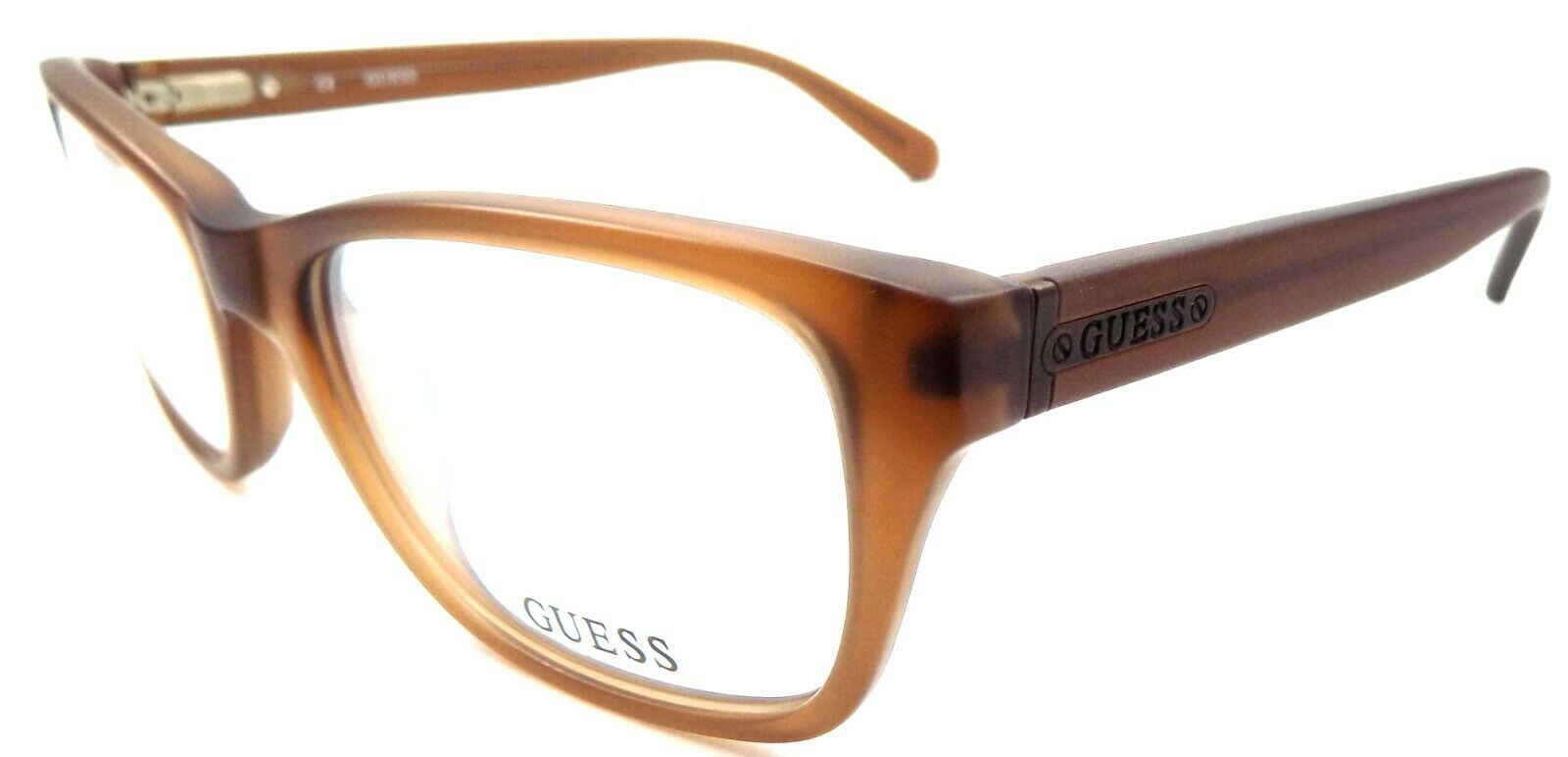 1-GUESS GU1844 BRN Men's Eyeglasses Frames Plastic 53-18-140 Matte Brown + CASE-715583293267-IKSpecs