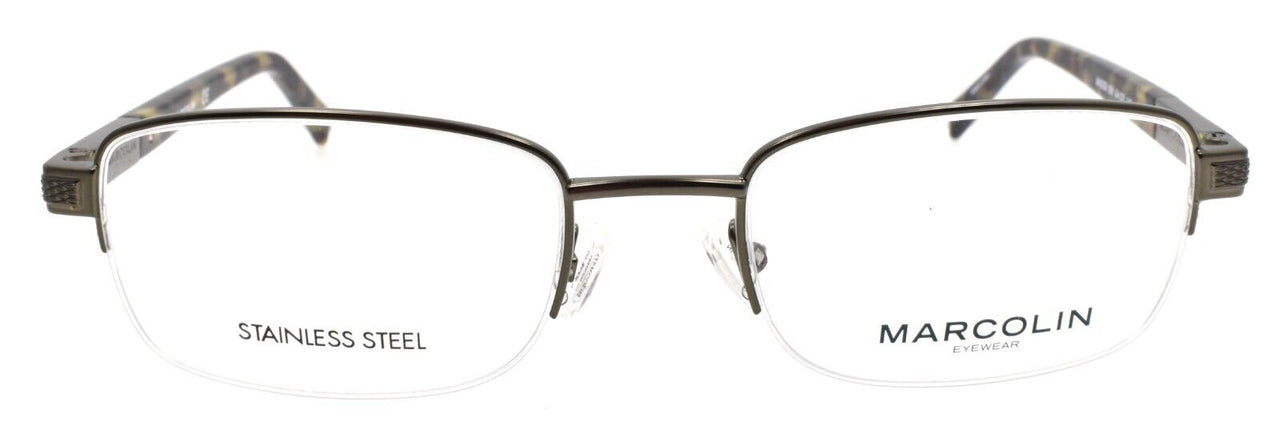 Marcolin MA3026 009 Men's Eyeglasses Frames Half Rim 54-20-145 Gunmetal