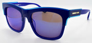 1-McQ Alexander McQueen MQ0053SK 003 Unisex Sunglasses Blue / Mirrored-889652037233-IKSpecs