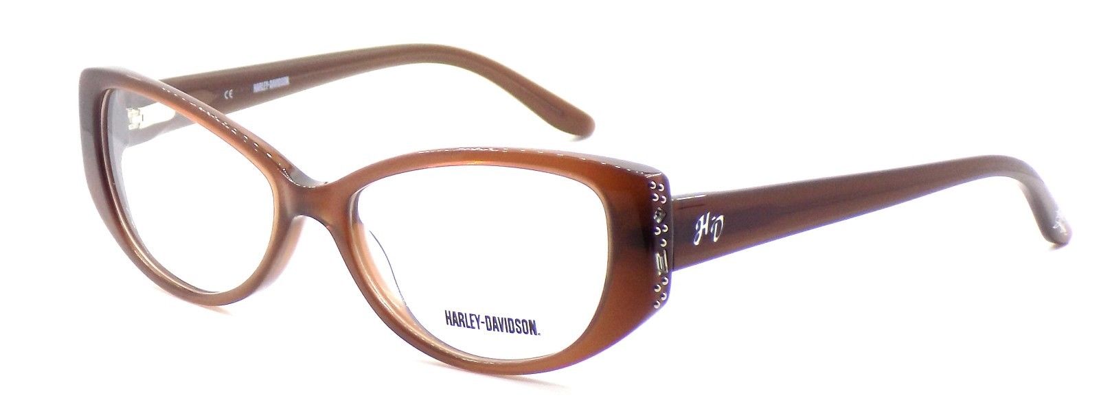 1-Harley Davidson HD514 BRN Women's Eyeglasses Frames 51-15-135 Brown + CASE-715583766464-IKSpecs