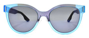2-McQ Alexander McQueen MQ0023S 003 Women's Sunglasses Cat-eye Blue & Black / Blue-889652010632-IKSpecs
