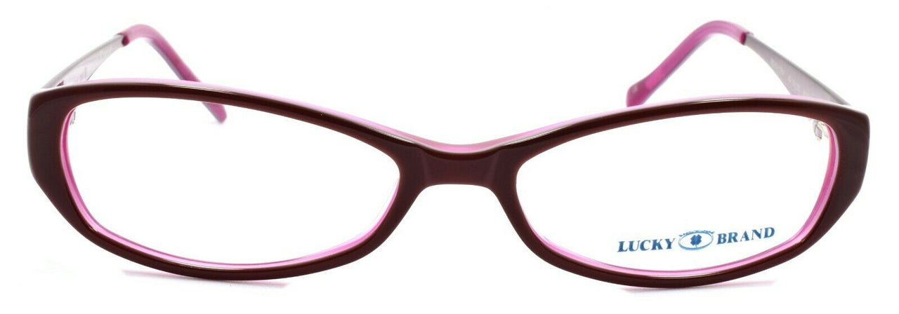 2-LUCKY BRAND Beach Trip Women's Eyeglasses Frames Petite 49-15-135 Burgundy-751286214970-IKSpecs