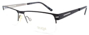 1-Skaga 3750-U Tomas 501 Men's Glasses Frames Half Rim TITANIUM 55-16-140 Black-IKSpecs