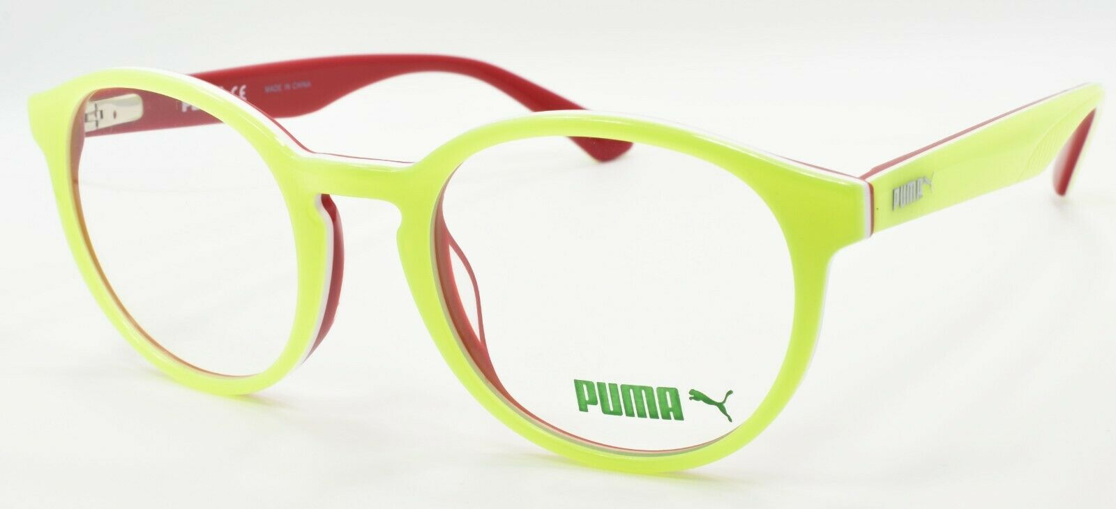 1-PUMA PU0107O 004 Eyeglasses Frames Round 48-20-140 Yellow-889652062891-IKSpecs