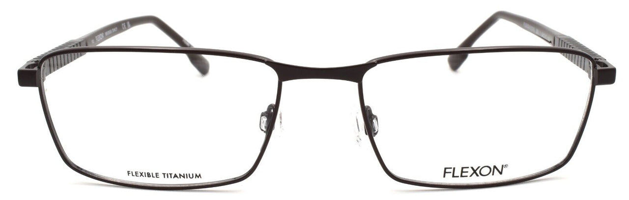 2-Flexon E1015 233 Men's Eyeglasses Frames Brown 54-17-140 Flexible Titanium-883900202237-IKSpecs