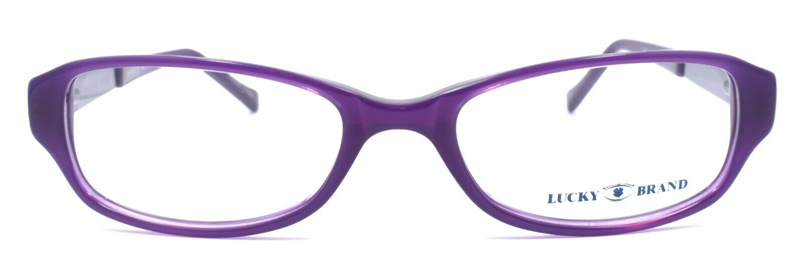 2-LUCKY BRAND Jade Kids Girls Eyeglasses Frames 48-16-130 Purple + CASE-751286136531-IKSpecs