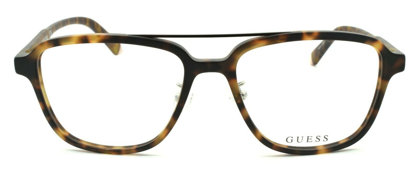 2-GUESS GU1975-F 052 Men's Eyeglasses Frames Aviator 55-17-145 Dark Havana-889214079077-IKSpecs
