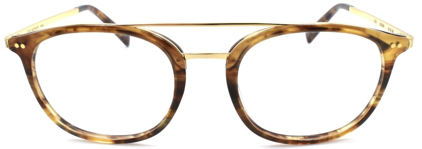 2-John Varvatos V378 Men's Eyeglasses Frames Aviator 49-19-145 Brown / Gold Japan-751286324112-IKSpecs