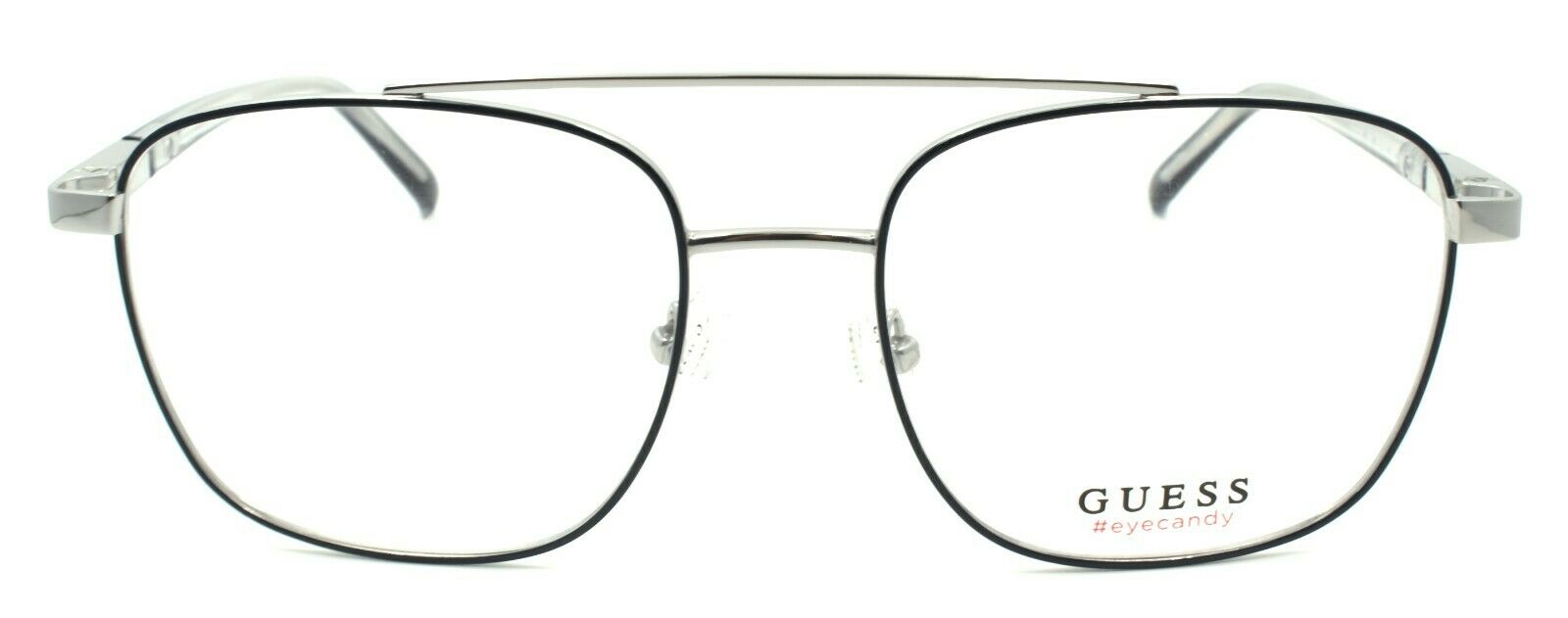 2-GUESS GU3038 090 Eye Candy Eyeglasses Frames Aviator 52-17-135 Shiny Blue-889214013156-IKSpecs