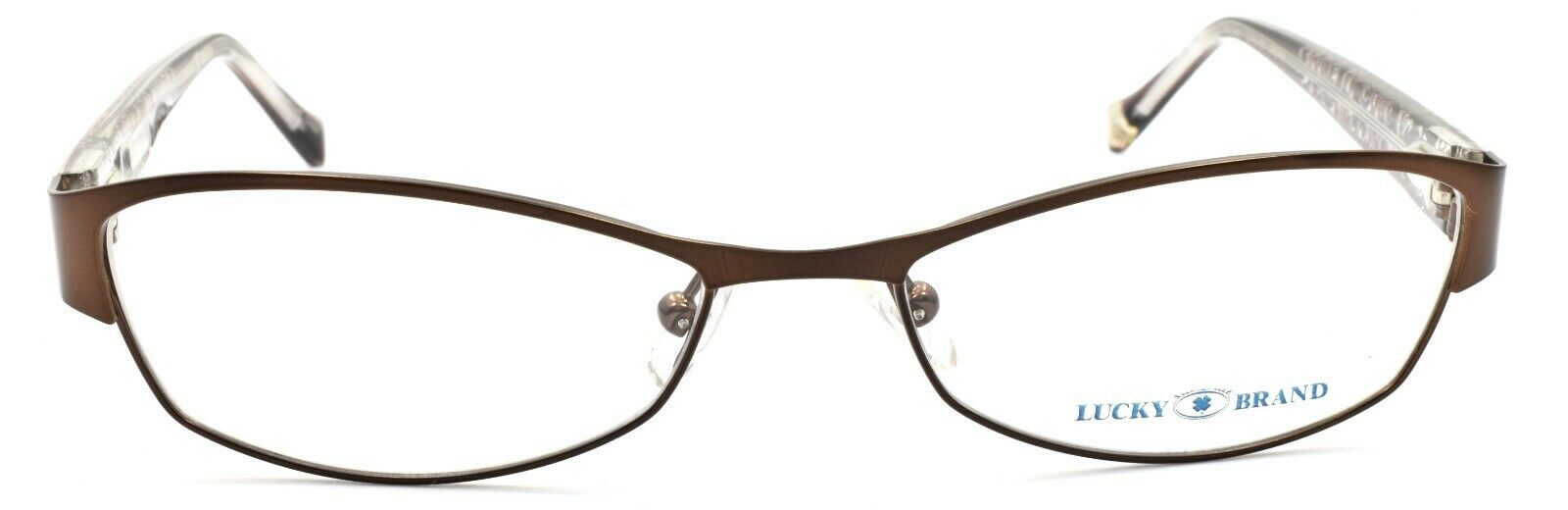 2-LUCKY BRAND Delilah Women's Eyeglasses Frames 52-16-135 Brown + CASE-751286205343-IKSpecs