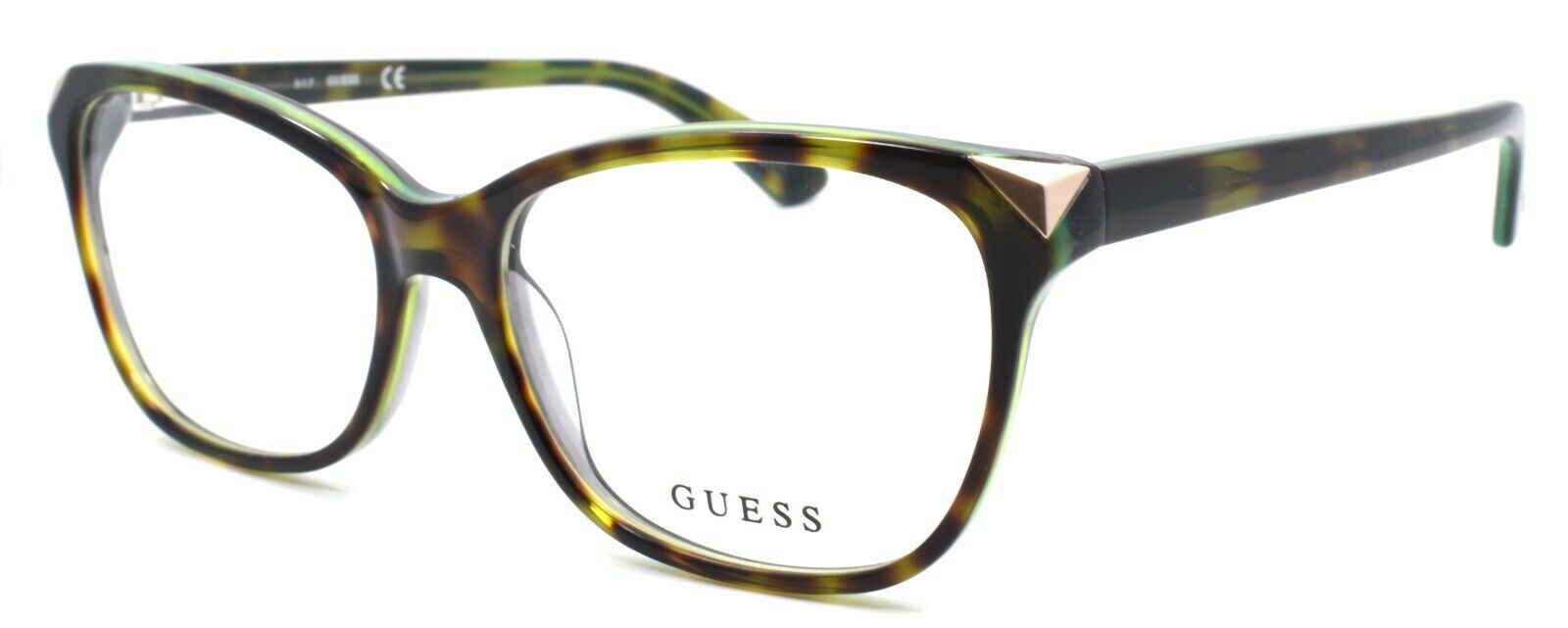 1-GUESS GU2494 056 Women's Eyeglasses Frames 53-15-135 Havana / Green-664689696628-IKSpecs