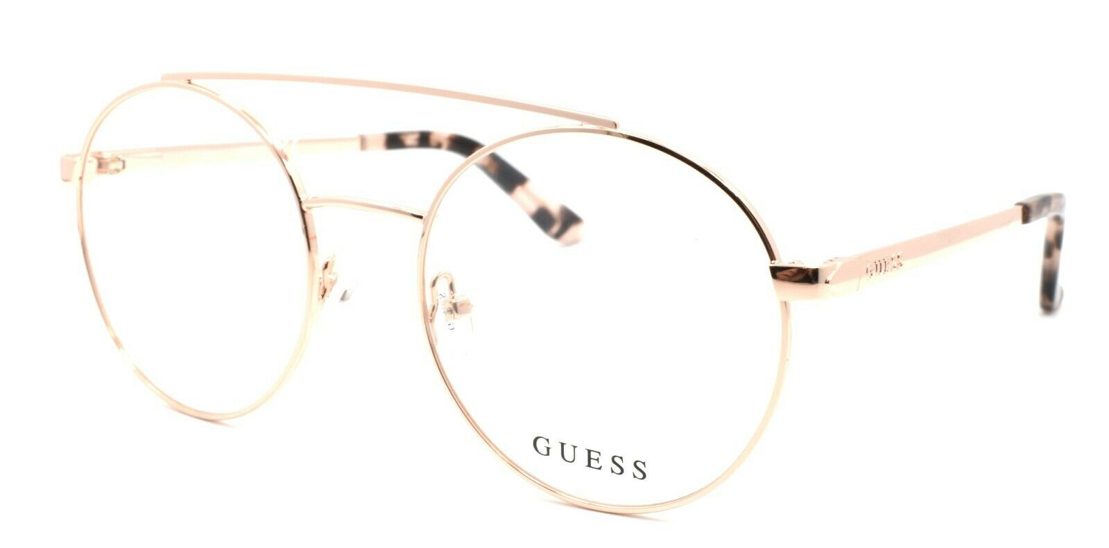 1-GUESS GU2714 028 Women's Eyeglasses Frames Aviator 50-18-135 Shiny Rose Gold-889214025487-IKSpecs