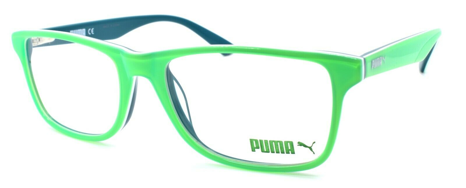1-PUMA PU0108O 012 Men's Eyeglasses Frames 55-18-140 Green-889652063089-IKSpecs