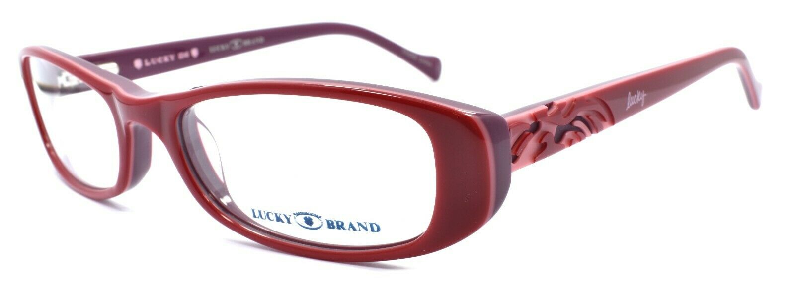 1-LUCKY BRAND Spark Plug Kids Girls Eyeglasses Frames 49-16-130 Red + CASE-751286246179-IKSpecs
