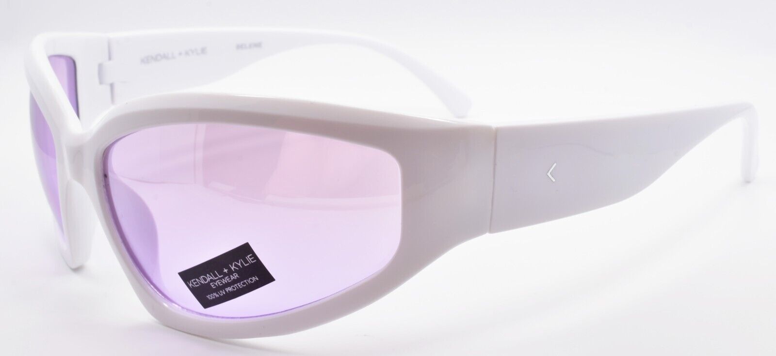 1-Kendall + Kylie Selene KK5161C 105 Women's Sunglasses Wraparound White / Pink-800414569113-IKSpecs