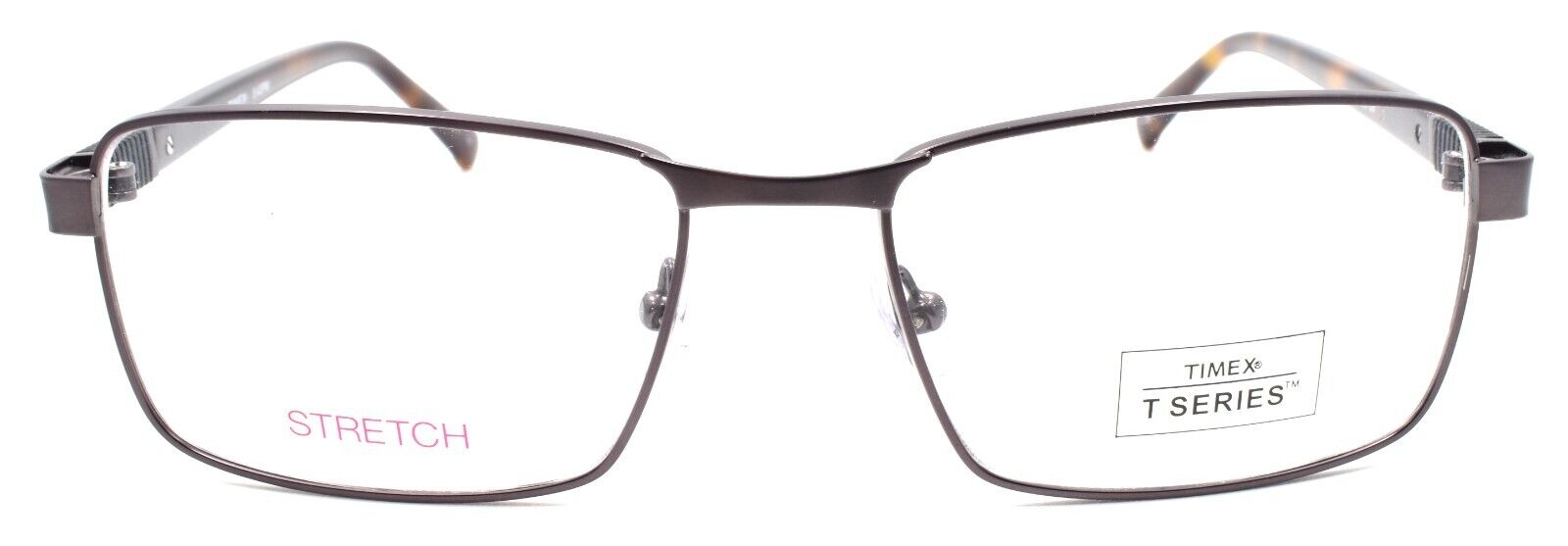 2-Timex 5:43 PM Men's Eyeglasses Frames Large 57-18-150 Gunmetal-715317184533-IKSpecs