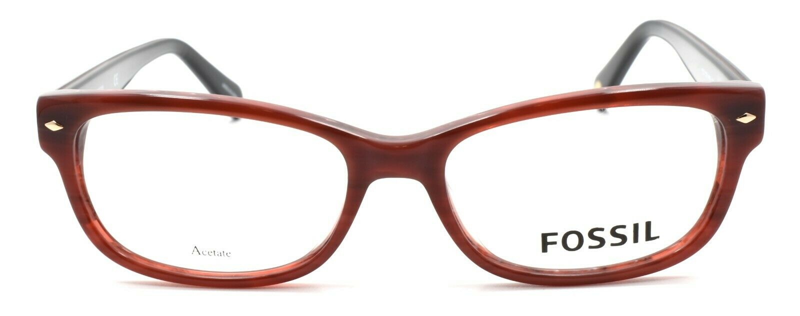 2-Fossil FOS 7009 K4G Women's Eyeglasses Frames 50-16-140 Burgundy Horn-762753627926-IKSpecs