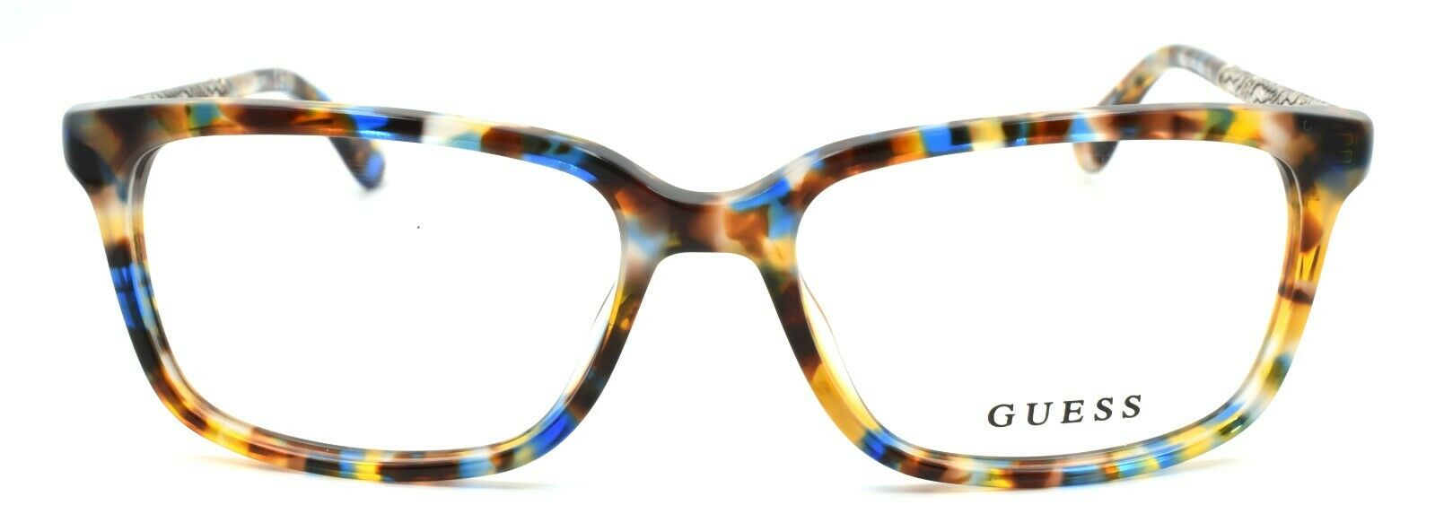 2-GUESS GU2612 092 Women's Eyeglasses Frames 53-16-135 Blue / Multicolor + CASE-664689876433-IKSpecs