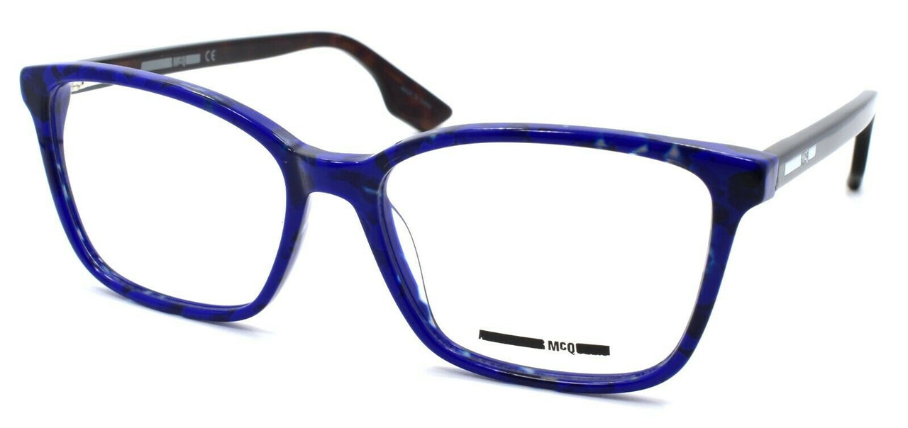 McQ Alexander McQueen MQ0062O 002 Women's Eyeglasses 54-16-145 Blue Havana