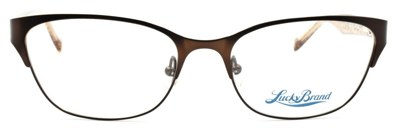 2-LUCKY BRAND D100 Women's Eyeglasses Frames 52-17-140 Brown + CASE-751286273908-IKSpecs