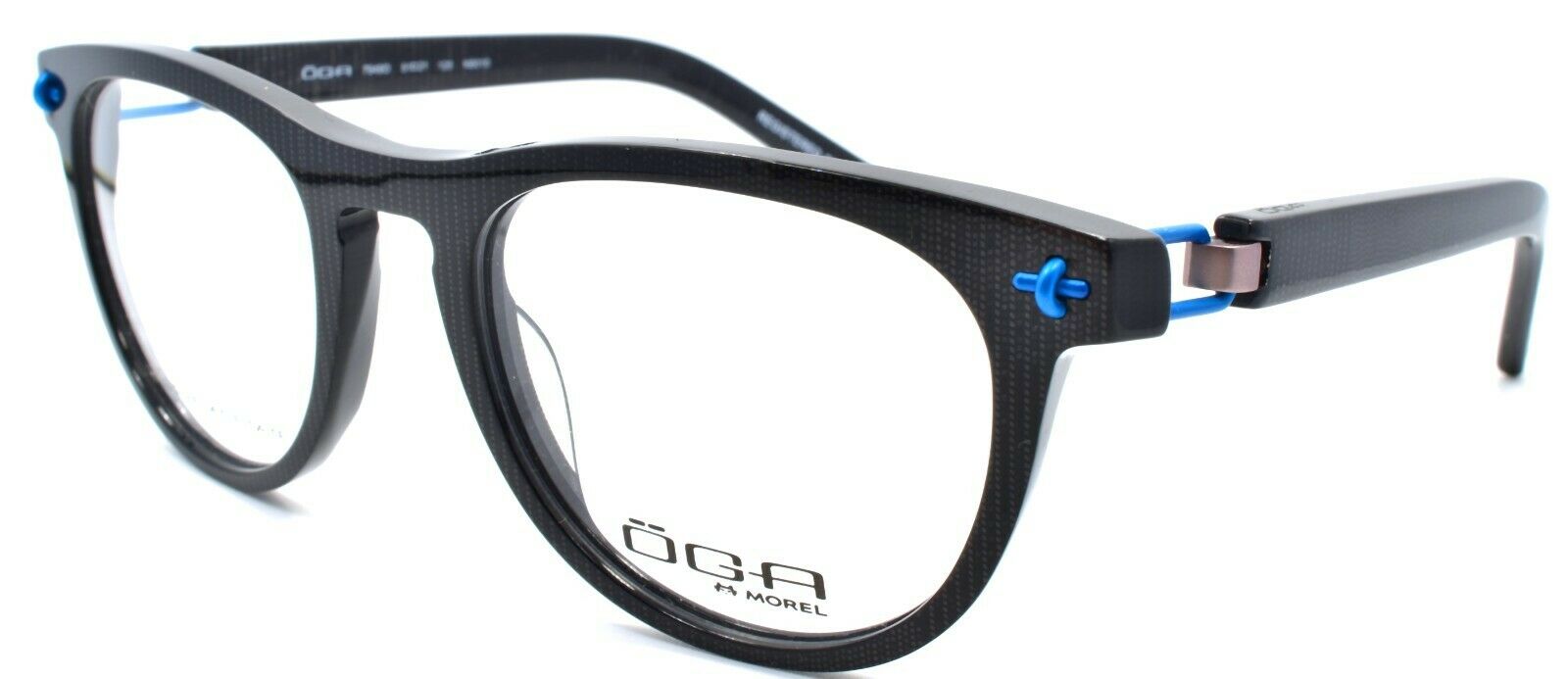 1-OGA by Morel 7949O NB010 Men's Eyeglasses Frames 51-21-125 Shiny Black France-3604770882568-IKSpecs