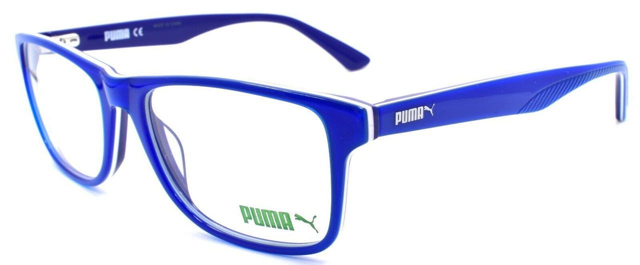 1-PUMA PU0108O 008 Men's Eyeglasses Frames 55-18-140 Blue-889652063041-IKSpecs