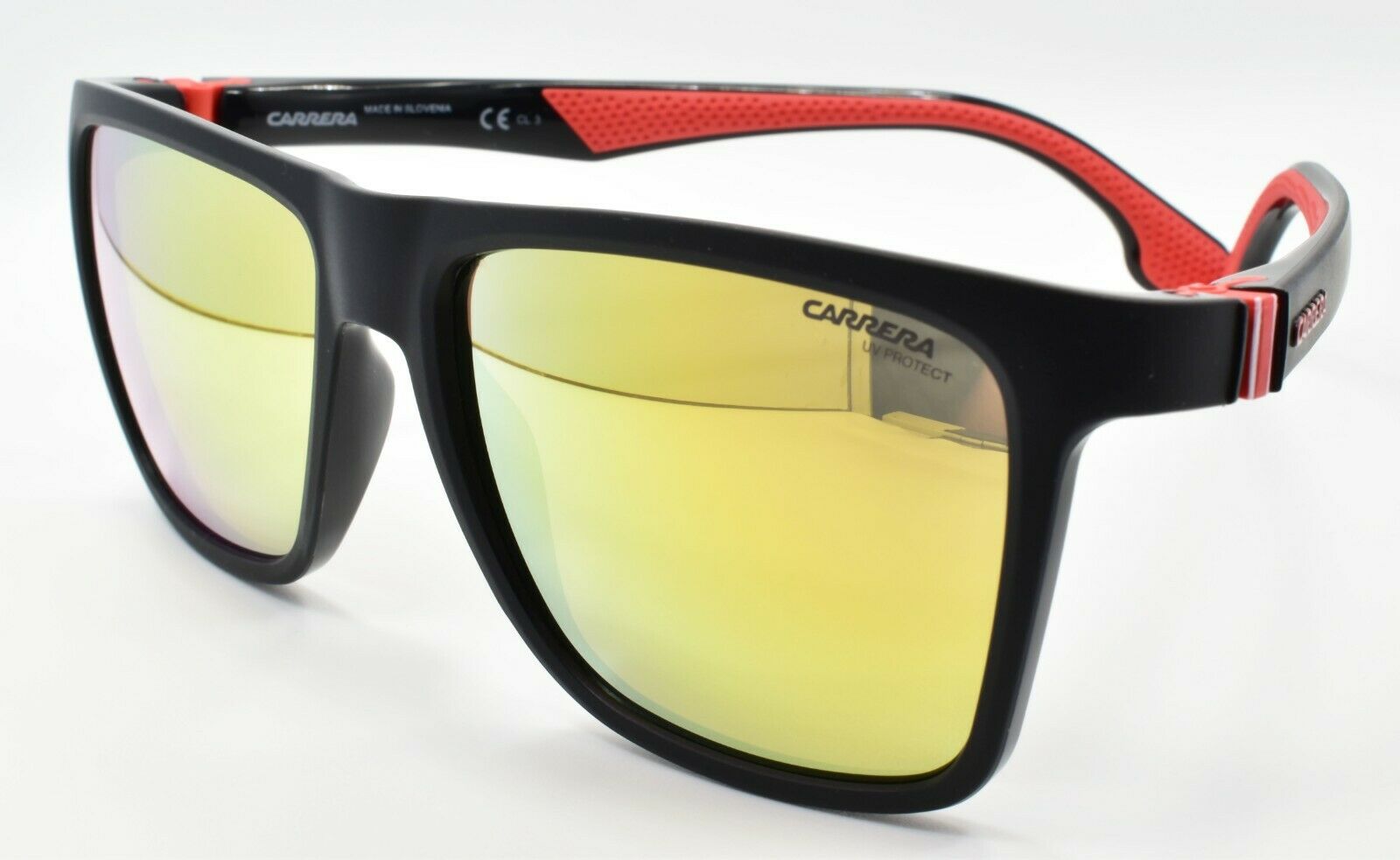 1-Carrera 5047/S 003 Men's Sunglasses 58-17-135 Matte Black / Gold Mirrored-716736032191-IKSpecs
