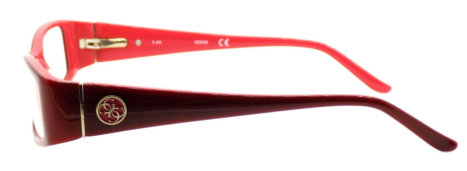 3-GUESS GU2537 066 Women's Plastic Eyeglasses Frames 51-16-135 Red + CASE-664689800544-IKSpecs
