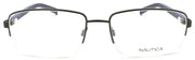 2-Nautica N7312 030 Men's Eyeglasses Frames Half-rim 58-18-145 Matte Gunmetal-688940465426-IKSpecs