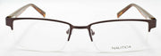 2-Nautica N7229 212 Men's Eyeglasses Frames Half-rim 53-18-140 Light Brown-688940442540-IKSpecs