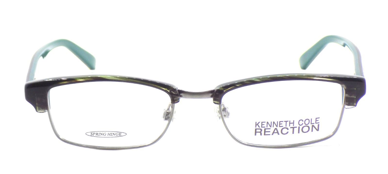 2-Kenneth Cole REACTION KC0741 098 Women's Eyeglasses Frames 50-18-140 Dark Green-664689593057-IKSpecs