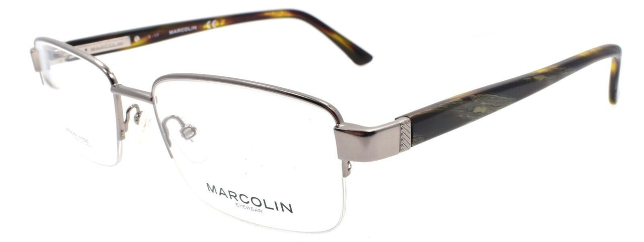 Marcolin MA3012 009 Men's Eyeglasses Frames Half Rim 57-19-145 Gunmetal