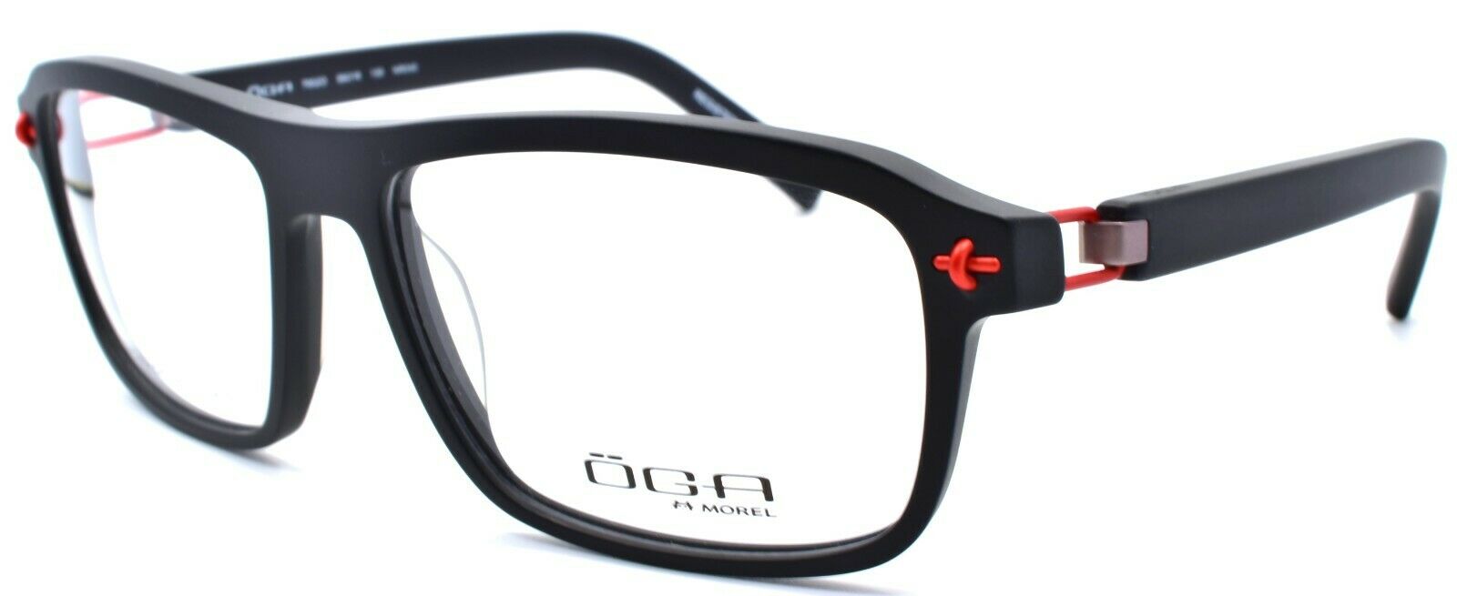 1-OGA by Morel 7952O NR040 Men's Eyeglasses Frames 58-16-130 Matte Black-3604770882681-IKSpecs