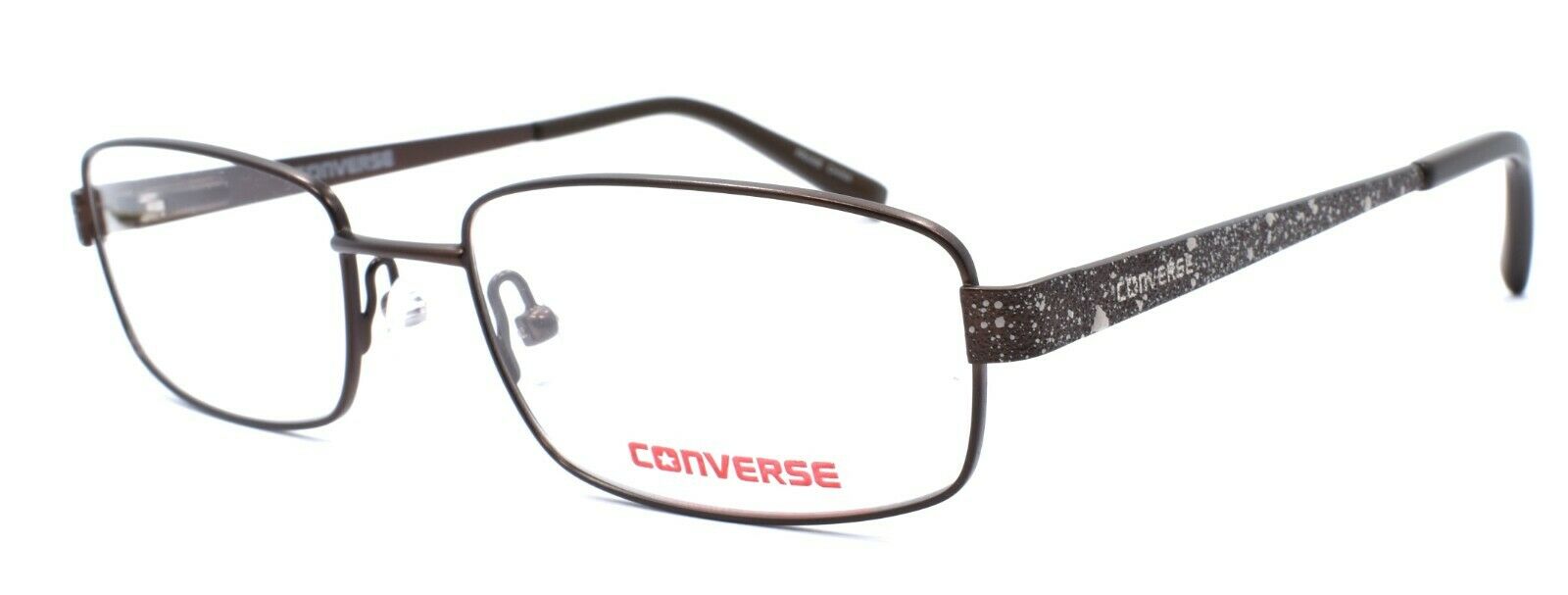 1-CONVERSE K101 Kids Boys Eyeglasses Frames 51-18-135 Brown + CASE-751286294590-IKSpecs