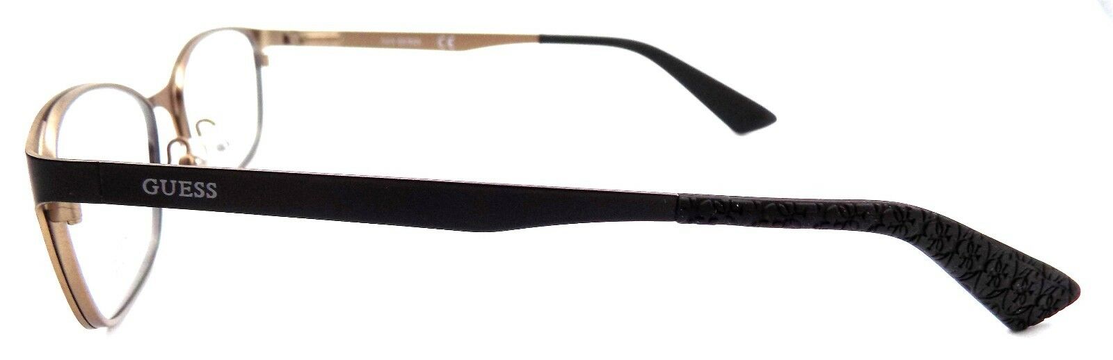 3-GUESS GU2563 002 Women's Eyeglasses Frames Metal 52-16-135 Matte Black + CASE-664689787876-IKSpecs
