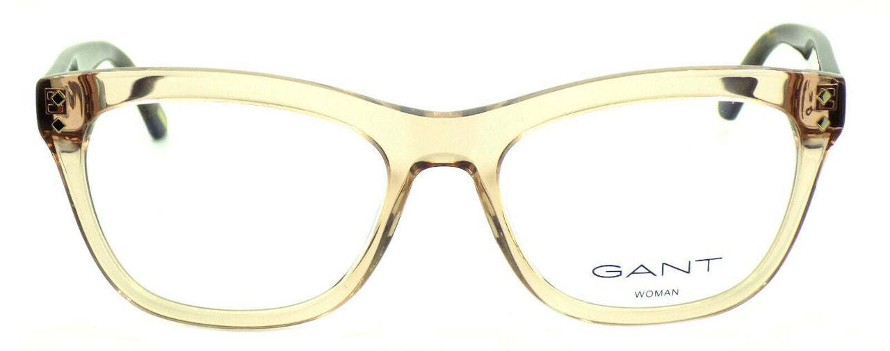 2-GANT GA4074 045 Women's Eyeglasses Frames 54-18-135 Shiny Light Brown + CASE-664689875573-IKSpecs