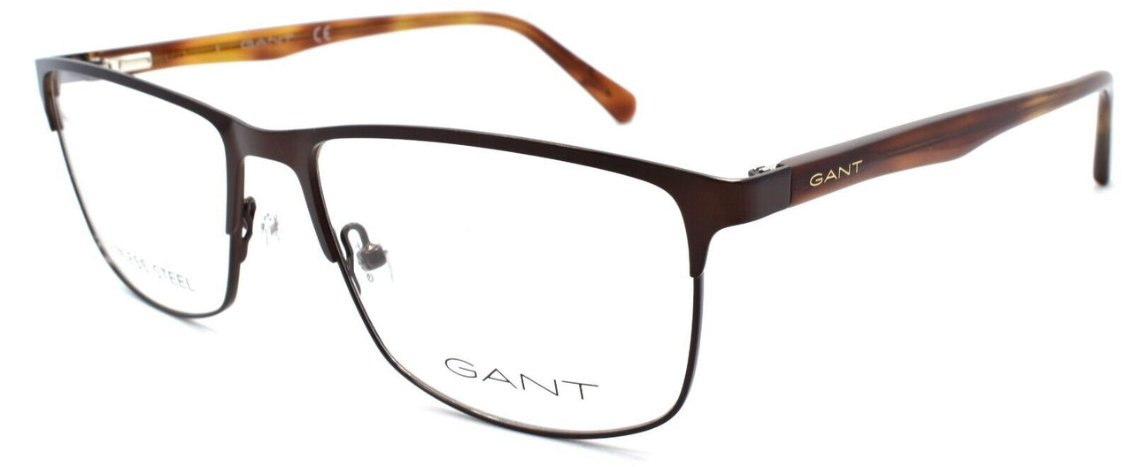 1-GANT GA3226 049 Men's Eyeglasses Frames 57-17-150 Matte Dark Brown-889214159106-IKSpecs