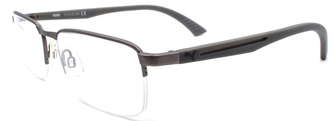 1-PUMA PU0020O 007 Men's Eyeglasses Frames Half-Rim 54-18-140 Ruthenium / Gray-889652001869-IKSpecs