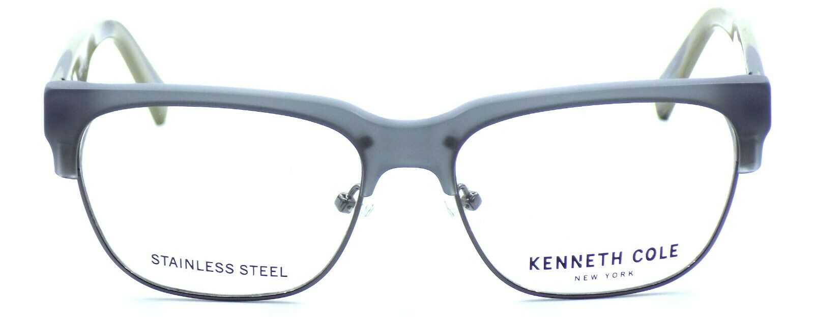 2-Kenneth Cole NY KC0257 020 Men's Eyeglasses Frames 53-16-140 Gray + CASE-664689888719-IKSpecs