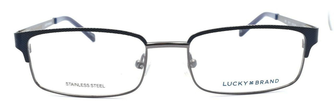 2-LUCKY BRAND D801 Eyeglasses Frames SMALL 49-16-130 Navy Blue + CASE-751286282436-IKSpecs