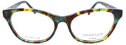 2-GANT GA4099 056 Women's Eyeglasses Frames Cat Eye Petite 50-16-140 Green Havana-889214183729-IKSpecs