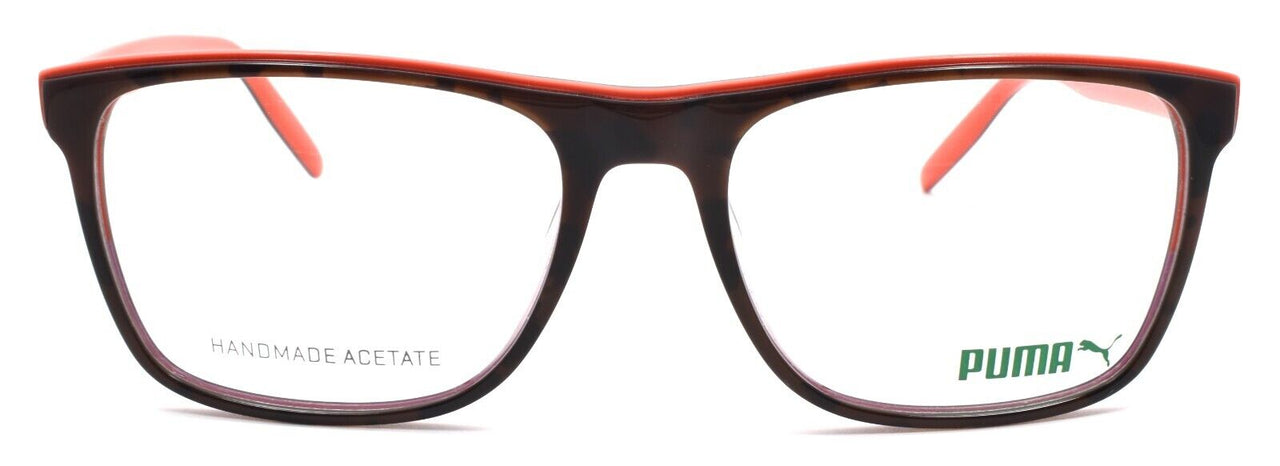 2-PUMA PU0239O 004 Men's Eyeglasses Frames 55-18-145 Brown Havana / Red-889652221205-IKSpecs