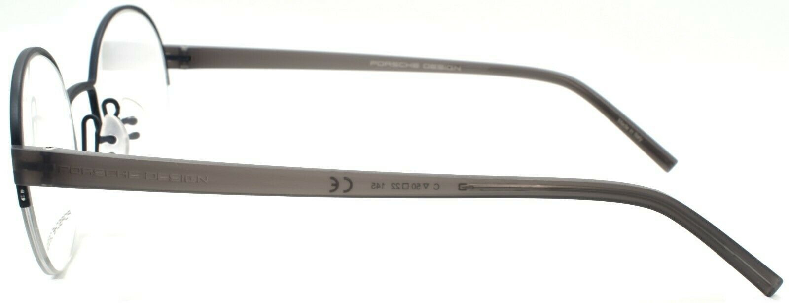 3-Porsche Design P8350 C Eyeglasses Frames Half-rim Round 50-22-145 Blue-4046901618247-IKSpecs