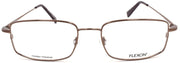 4-Flexon FLX 901 MAG 210 Men's Eyeglasses Brown 54-18-140 + Clip On Sunglasses-750666972967-IKSpecs