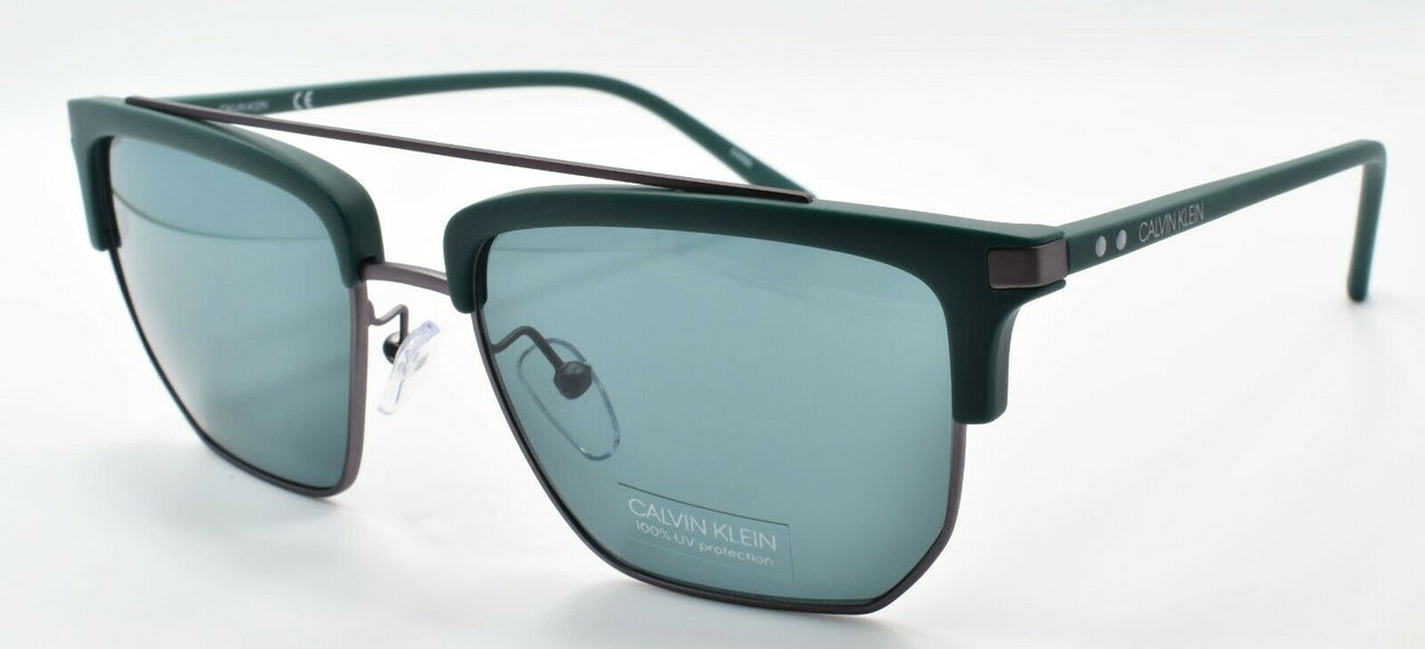 Calvin Klein CK19301S 307 Men's Sunglasses Aviator 54-18-140 Green / Green