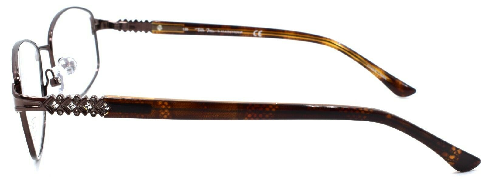 3-Marchon Tres Jolie 177 210 Women's Eyeglasses Frames 52-17-135 Dark Brown-886895302869-IKSpecs