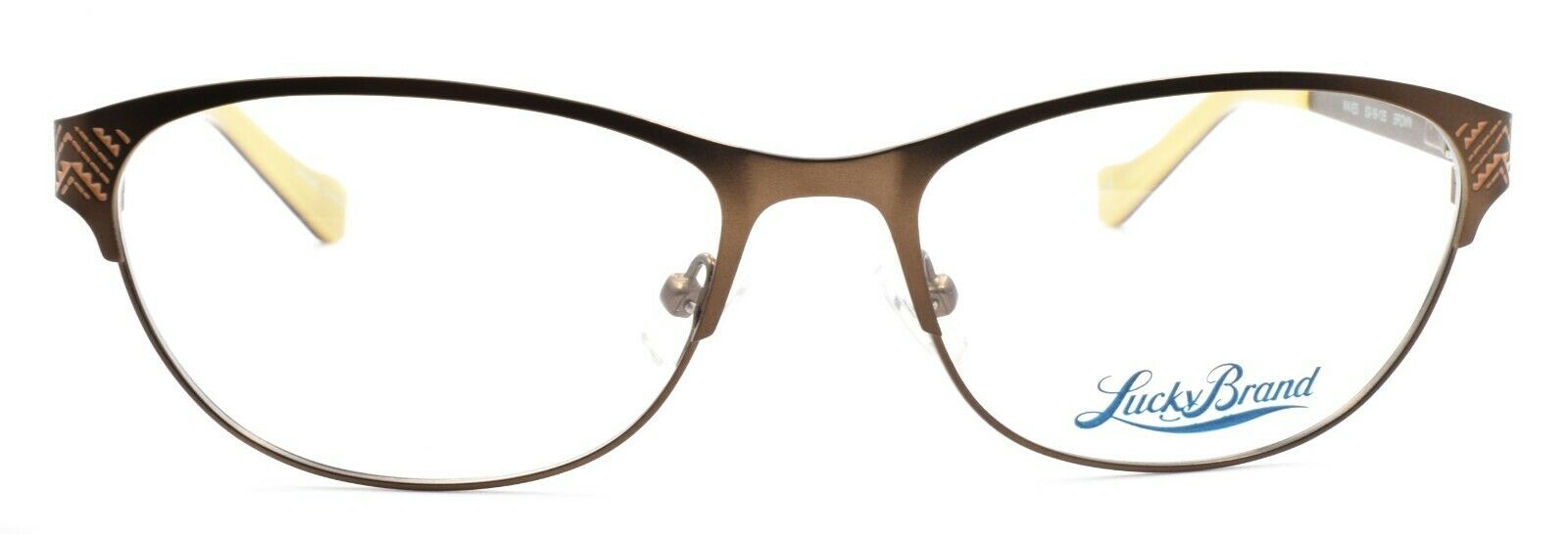 2-LUCKY BRAND Waves Women's Eyeglasses Frames 53-16-135 Brown + CASE-751286263626-IKSpecs